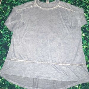 Terra and Sky Gray Top